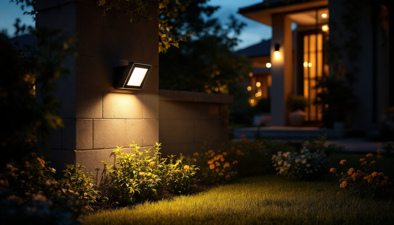A photograph of a beautifully illuminated outdoor space at dusk