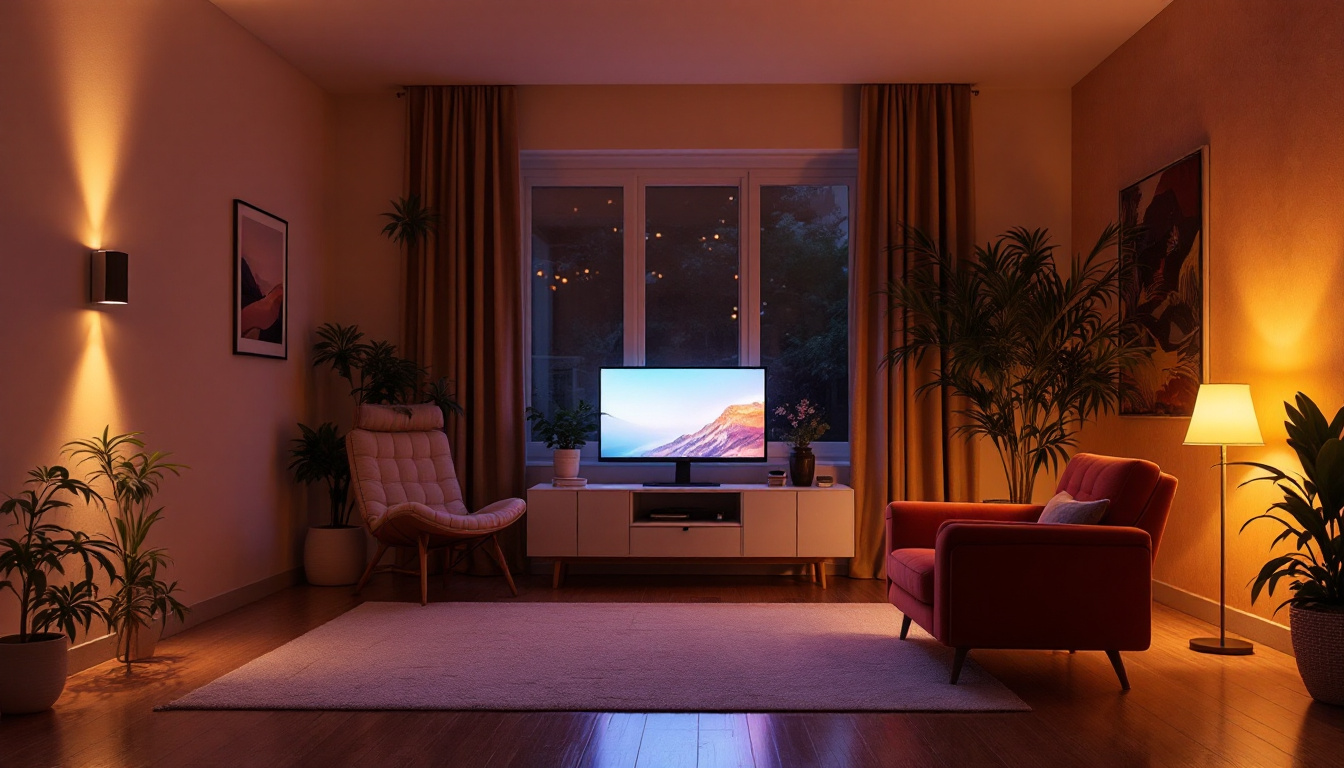 A photograph of a well-lit room showcasing various outlet colors in use