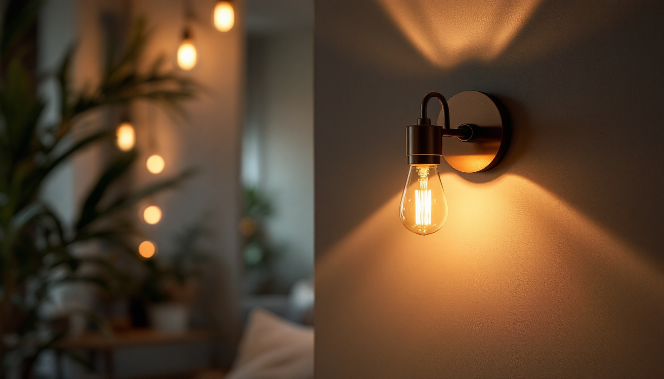 A photograph of a beautifully designed wall sconce illuminating a cozy interior space