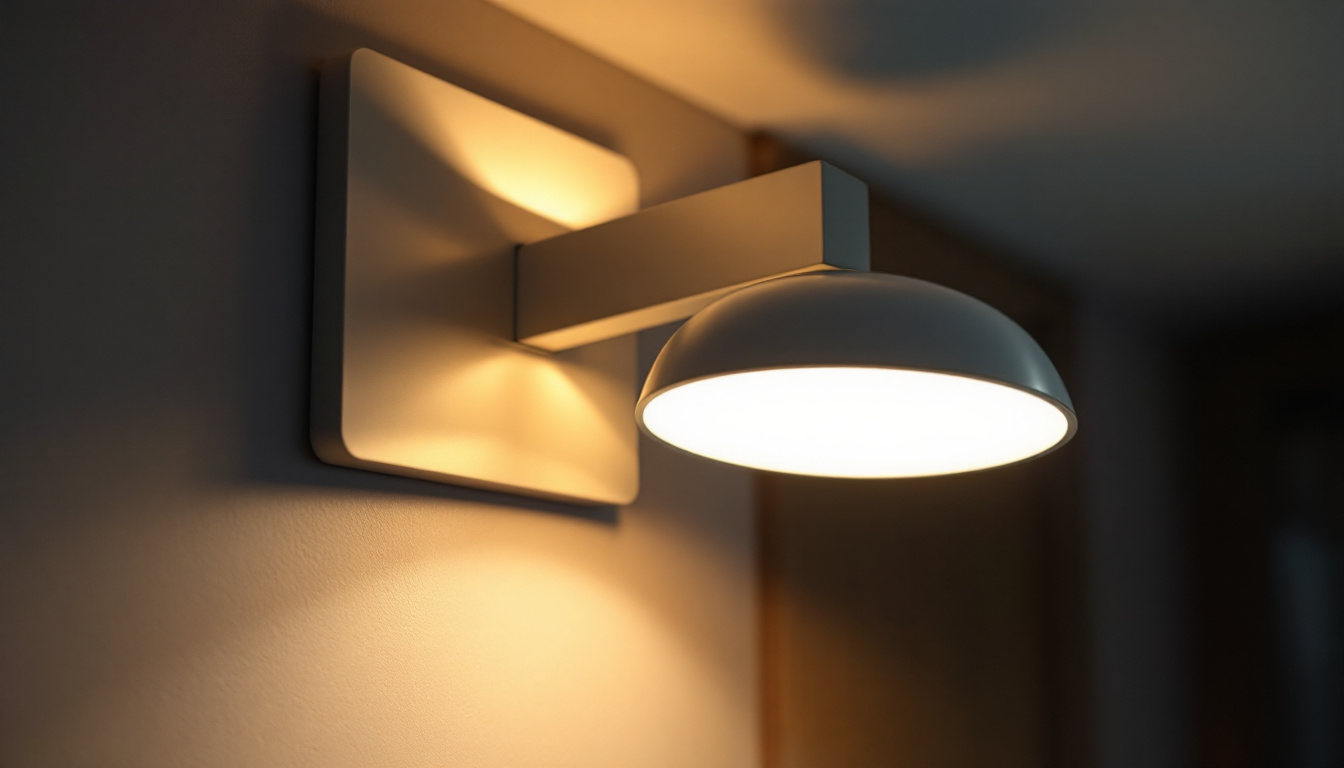 A photograph of a well-designed mounting bracket for a light fixture