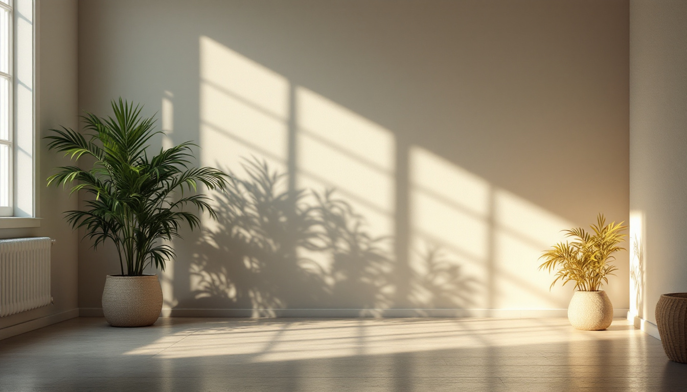 A photograph of a well-lit scene that showcases the interplay of natural and artificial light