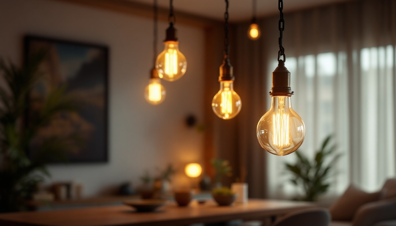 A photograph of a beautifully designed chain hanging light fixture in a stylish interior setting