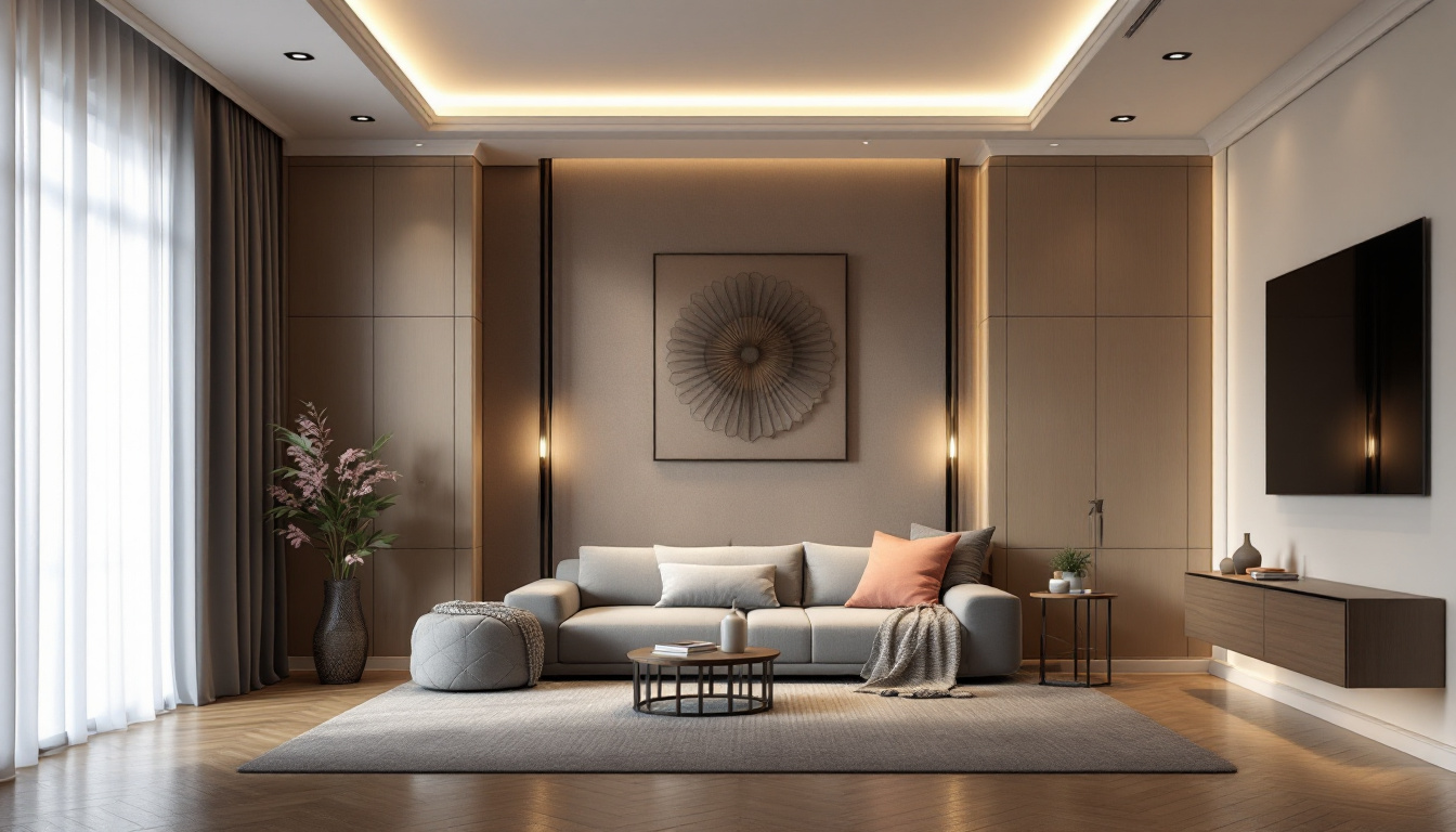 A photograph of a beautifully designed room featuring a variety of recessed lighting options