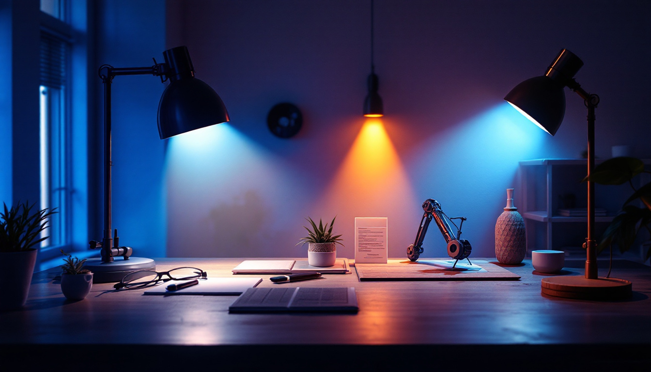 A photograph of a beautifully lit scene showcasing various sealing lights in use