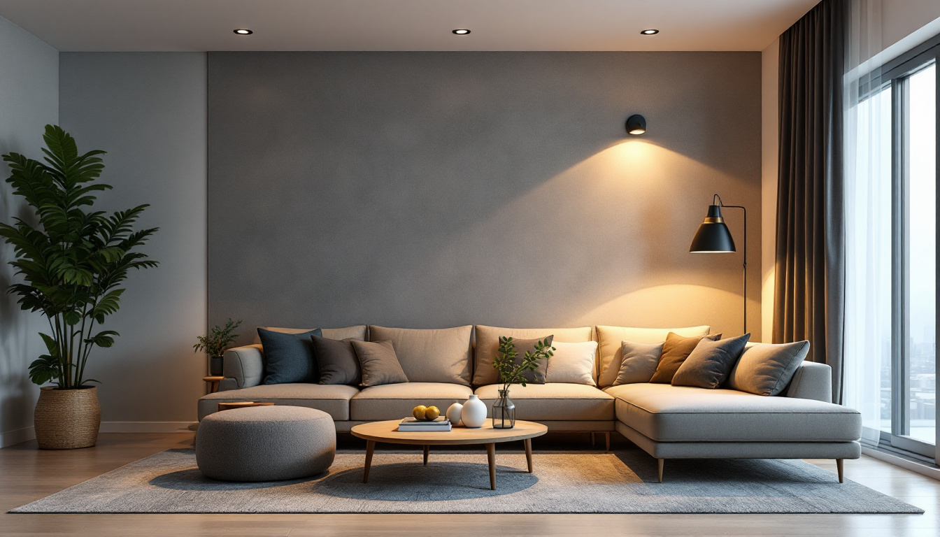 A photograph of a stylishly designed living space featuring various top-rated recessed lights in action