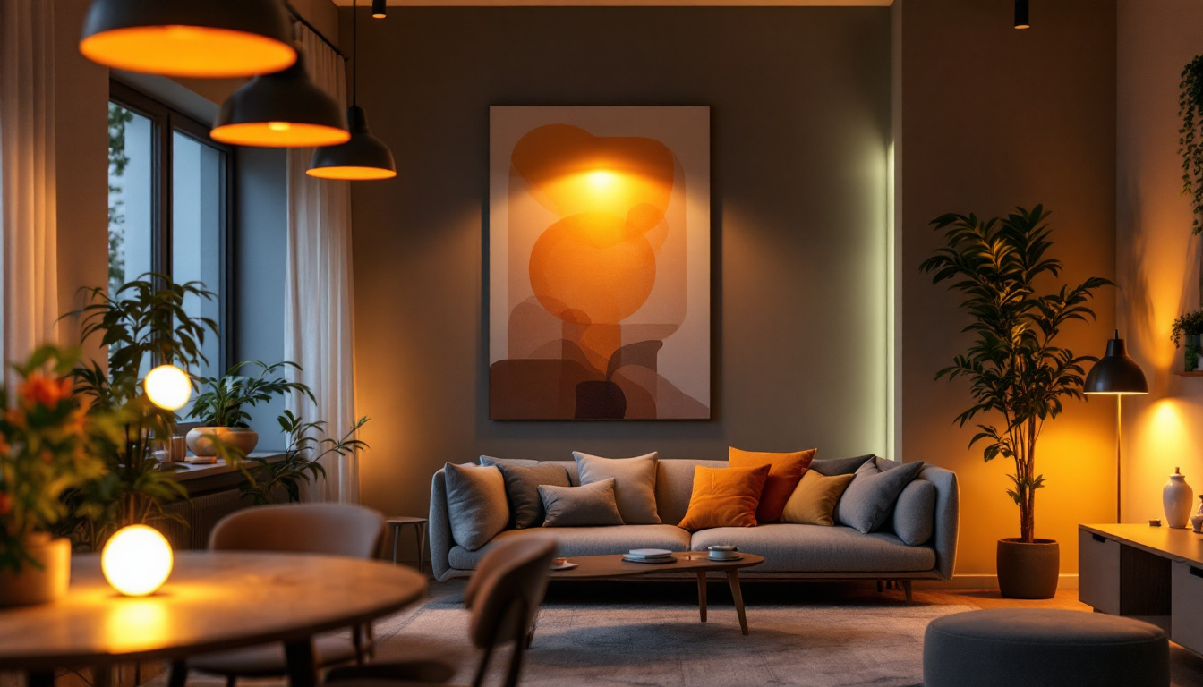 A photograph of a well-lit indoor space showcasing various osram sylvania lighting products in use