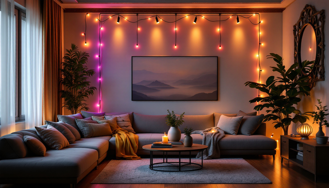A photograph of a beautifully arranged scene showcasing flexible led lights in various applications