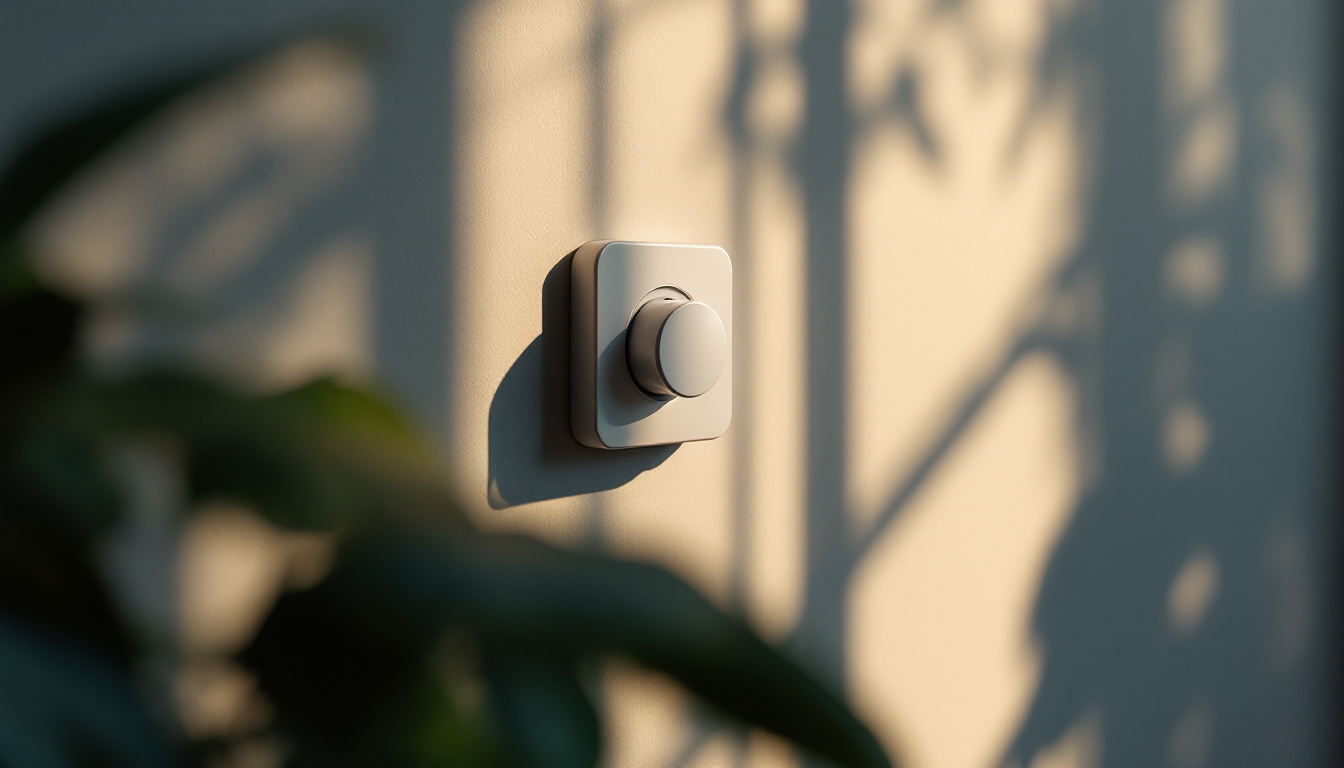A photograph of a stylishly designed switch timer in an aesthetically pleasing setting