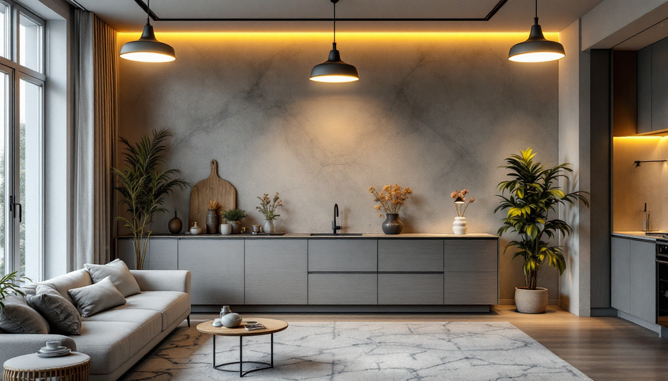 A photograph of a beautifully designed interior space showcasing various types of canned lighting fixtures