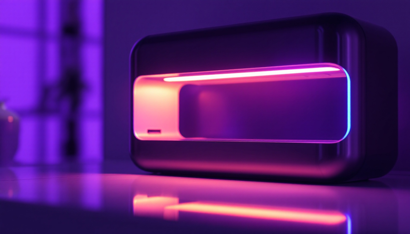 A photograph of a sleek
