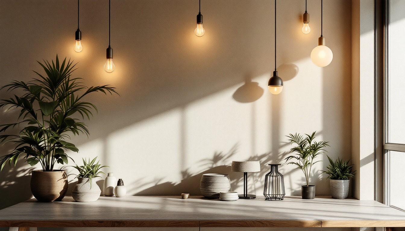 A photograph of a beautifully designed room featuring a variety of electrical lighting fixtures
