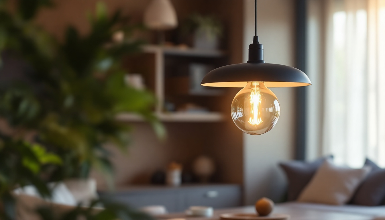 A photograph of a beautifully designed pendant light hanging in an aesthetically pleasing setting