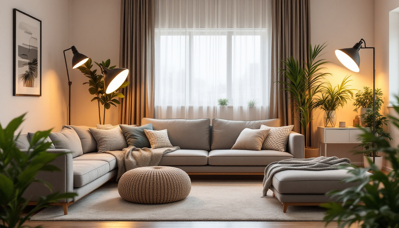 A photograph of a beautifully designed room showcasing various styles of canned light covers in use