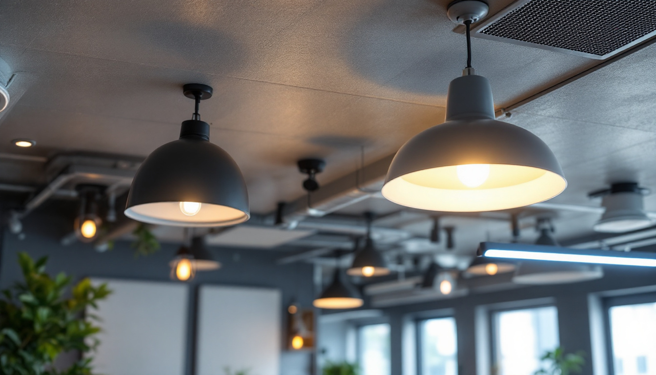 A photograph of a well-lit drop ceiling installation