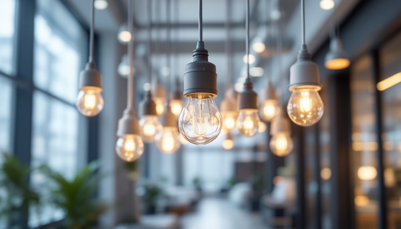 A photograph of a well-designed lighting installation that showcases various types of connectors