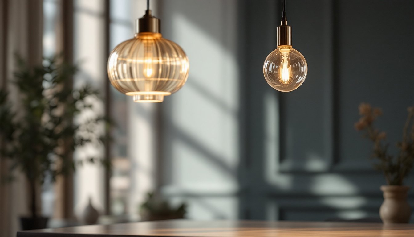 A photograph of a beautifully designed hanging dining room light fixture in an elegantly styled dining space