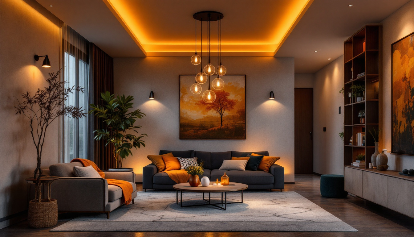 A photograph of a beautifully designed interior space featuring wafer can lights