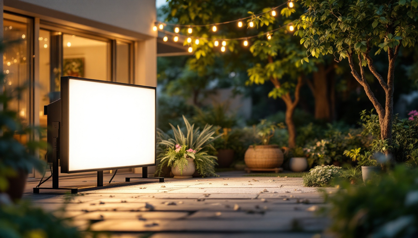 A photograph of a well-lit outdoor area showcasing a led shoebox light in use
