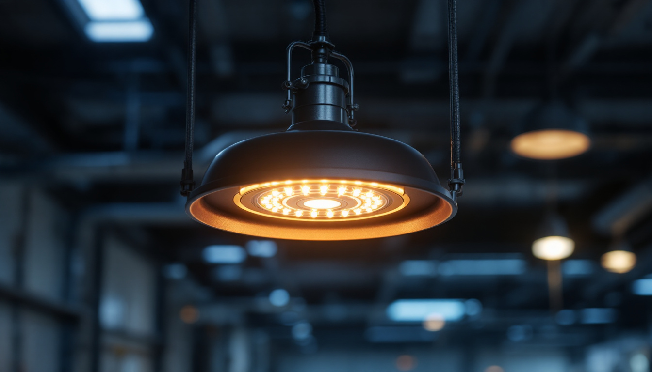 A photograph of a well-designed vapour tight fixture installed in an industrial or commercial setting