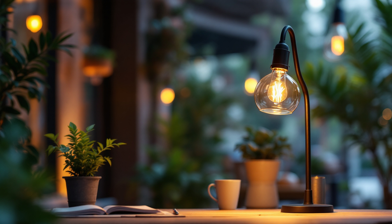 A photograph of a beautifully designed gooseneck light fixture in an aesthetically pleasing setting