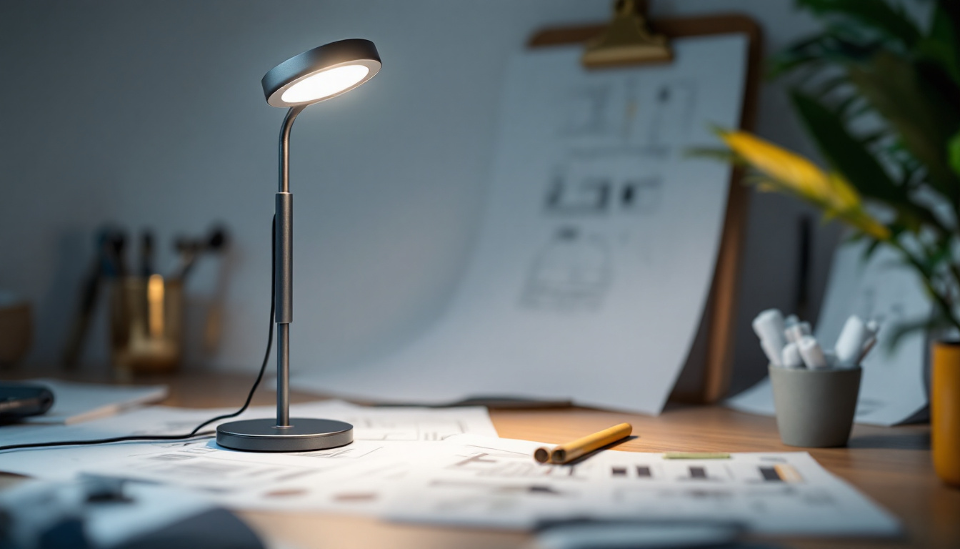 A photograph of a t type lamp in a modern lighting design setting