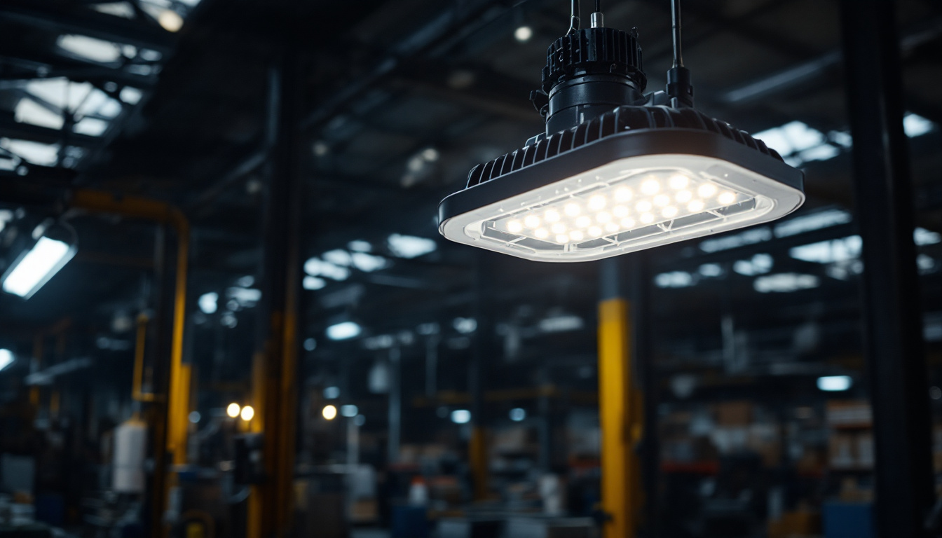 A photograph of a metal halide fixture in use