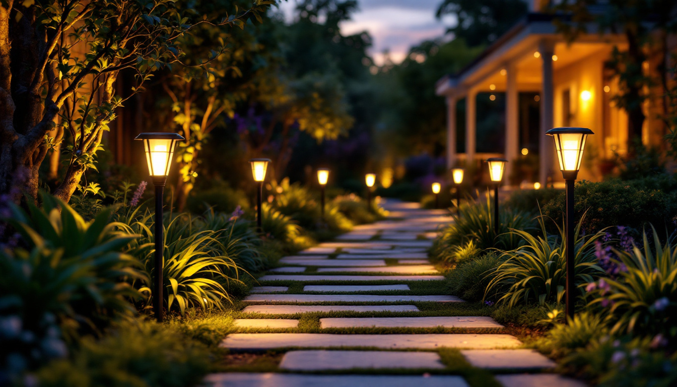 A photograph of a beautifully lit outdoor scene at dusk