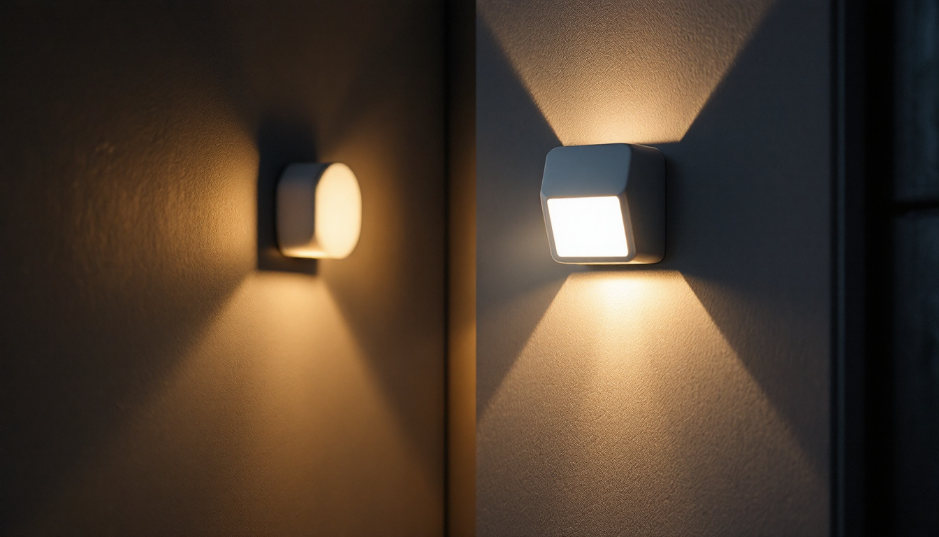 A photograph of a lighting sensor in action