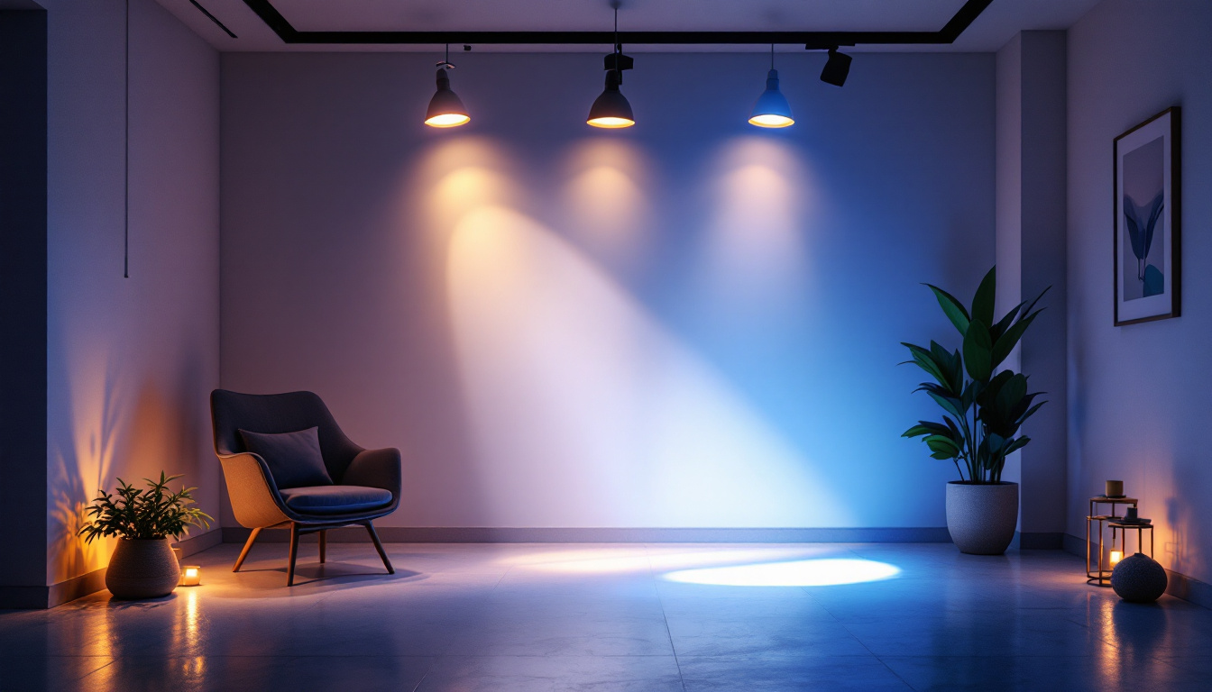 A photograph of a well-lit interior space showcasing effective lighting techniques