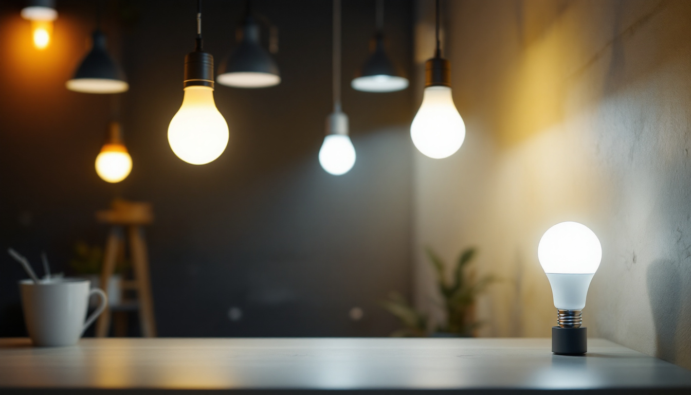 A photograph of a well-lit interior space showcasing various osram sylvania lamps in use