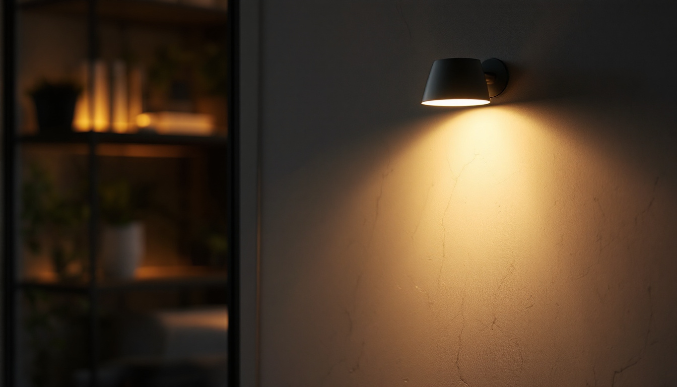 A photograph of a modern interior space featuring stylish can lights in action