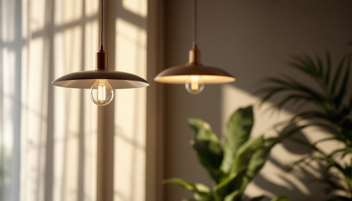 A photograph of a beautifully designed hanging lighting fixture in an aesthetically pleasing setting