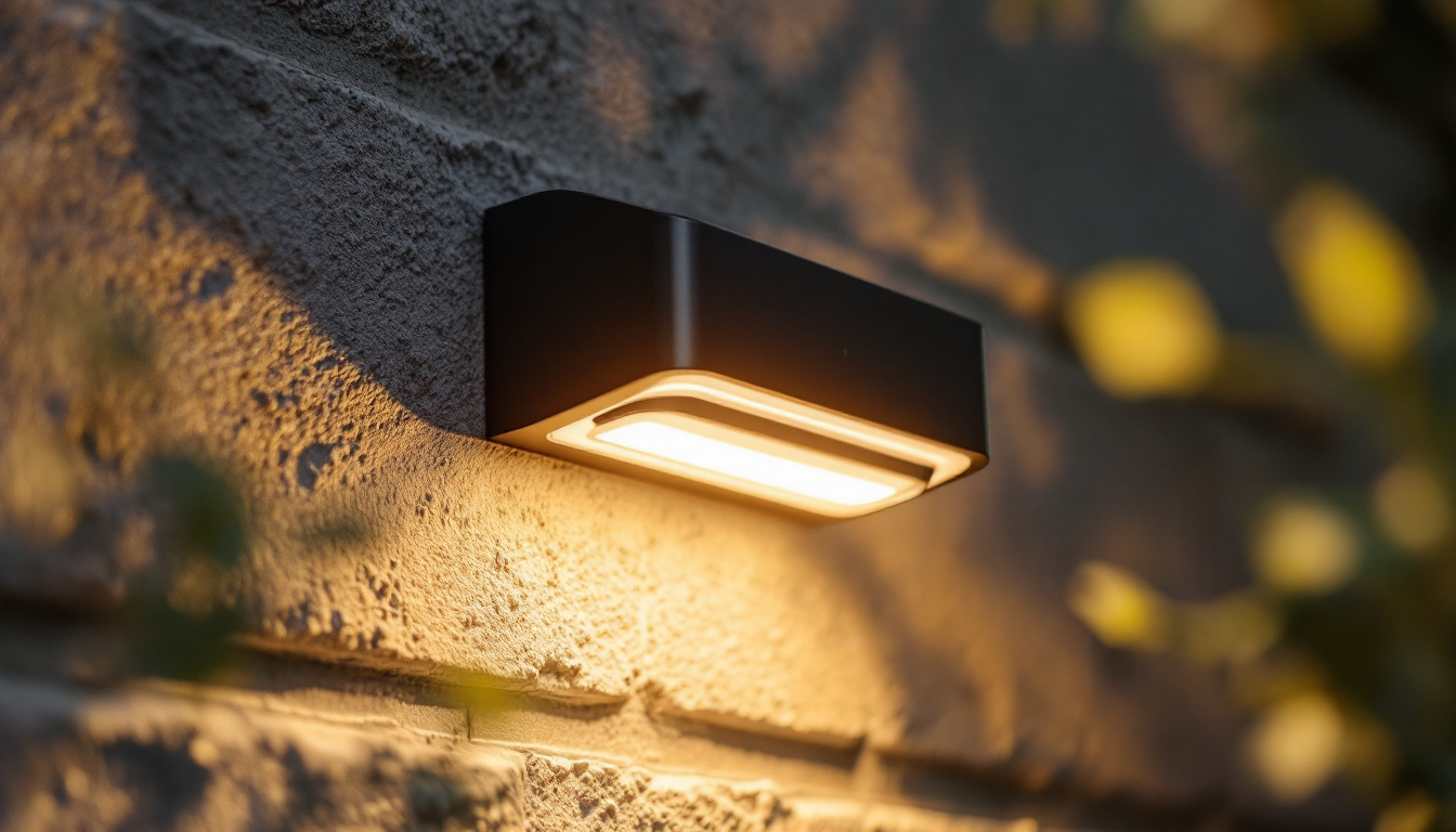 A photograph of a close-up of a photocell light sensor in action