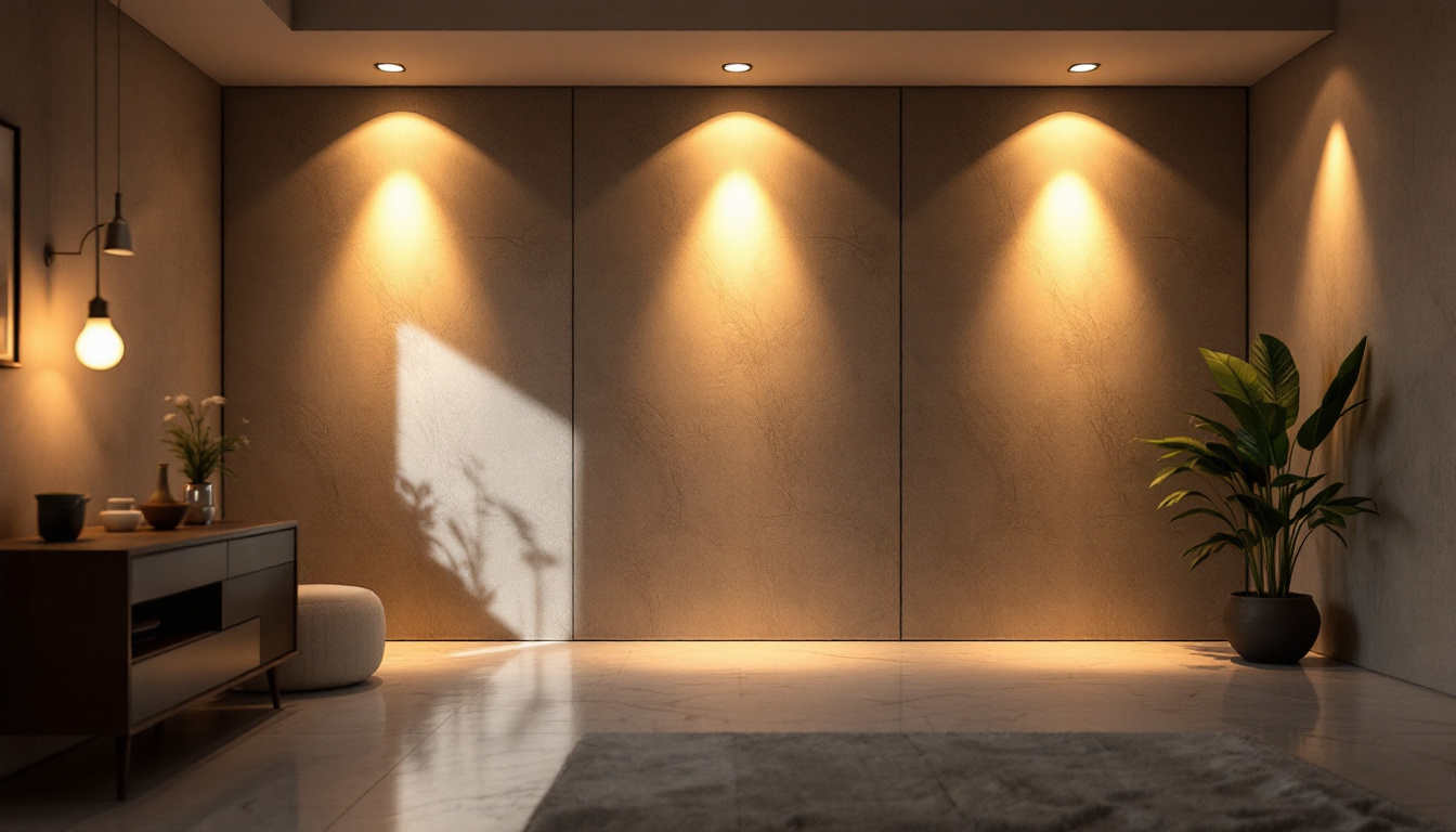 A photograph of a beautifully designed room featuring recessed led light bulbs