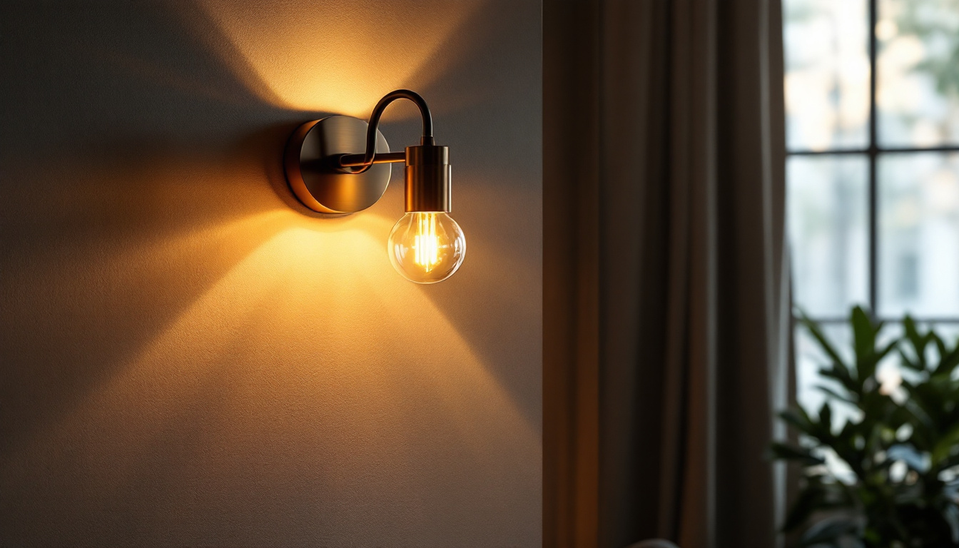 A photograph of a beautifully designed wall sconce illuminating a cozy interior space