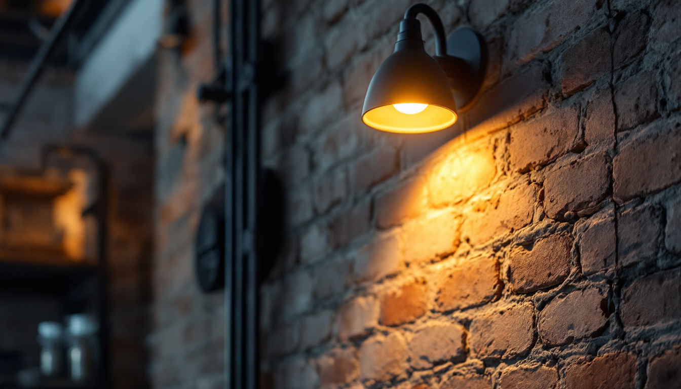 A photograph of a stylish low profile pot light installed in a modern industrial space