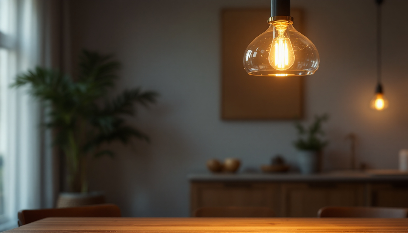 A photograph of a beautifully designed pendant fixture hanging in a well-lit