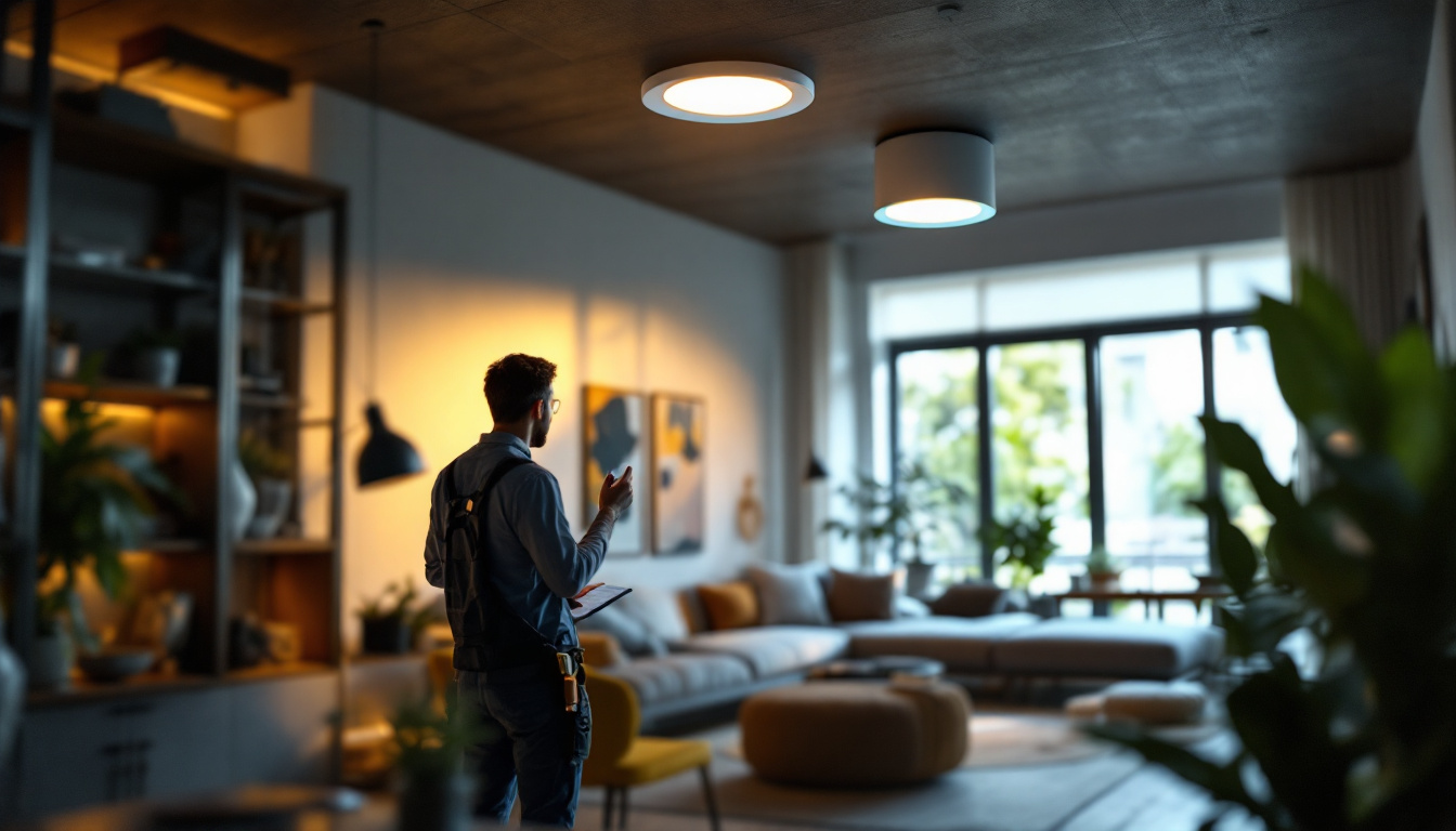 A photograph of a well-lit interior space showcasing a stylish 5-inch recessed light fixture in action
