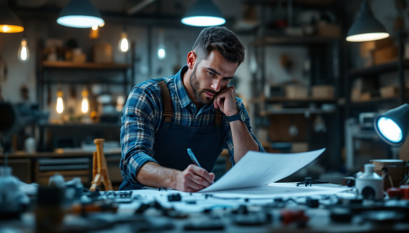 A photograph of a skilled electrical engineer at work