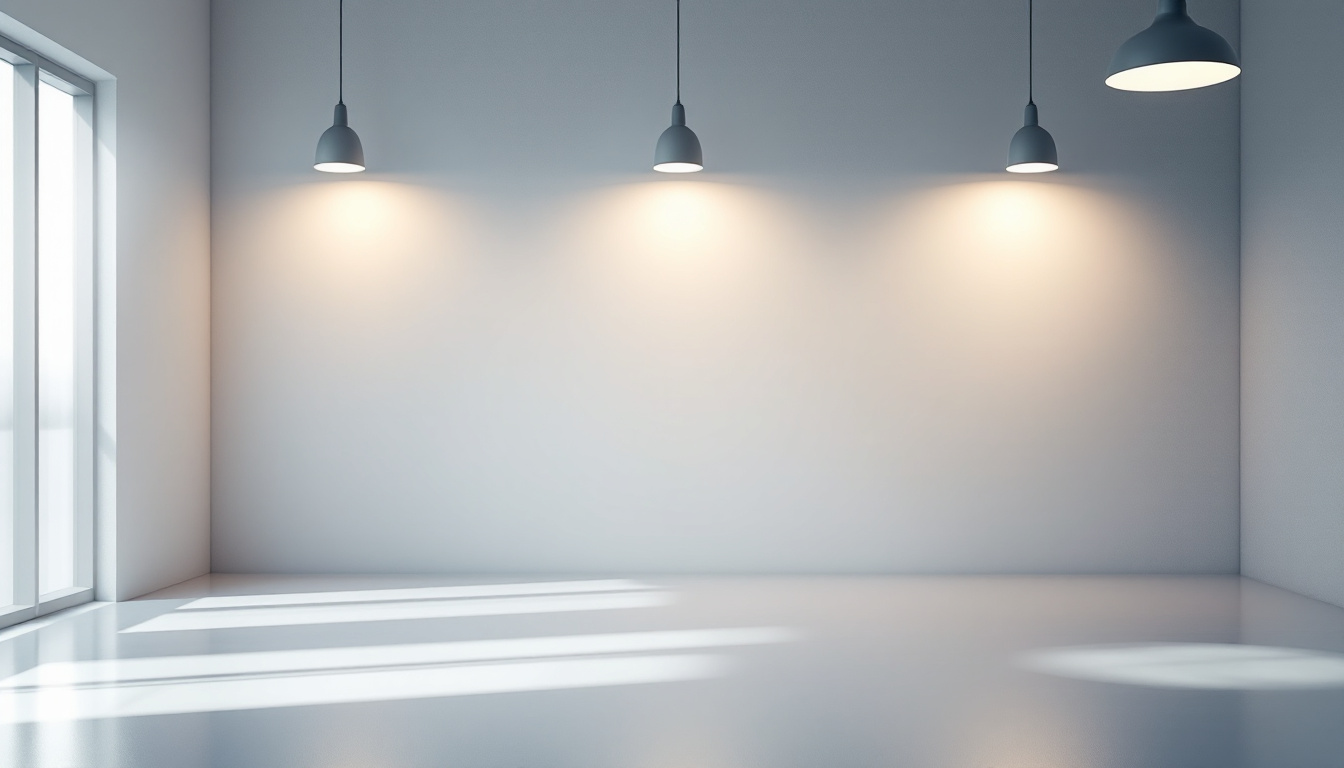 A photograph of a beautifully illuminated space showcasing various lighting fixtures