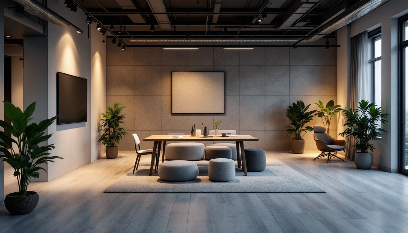 A photograph of a well-designed indoor space that showcases low-glare lighting solutions