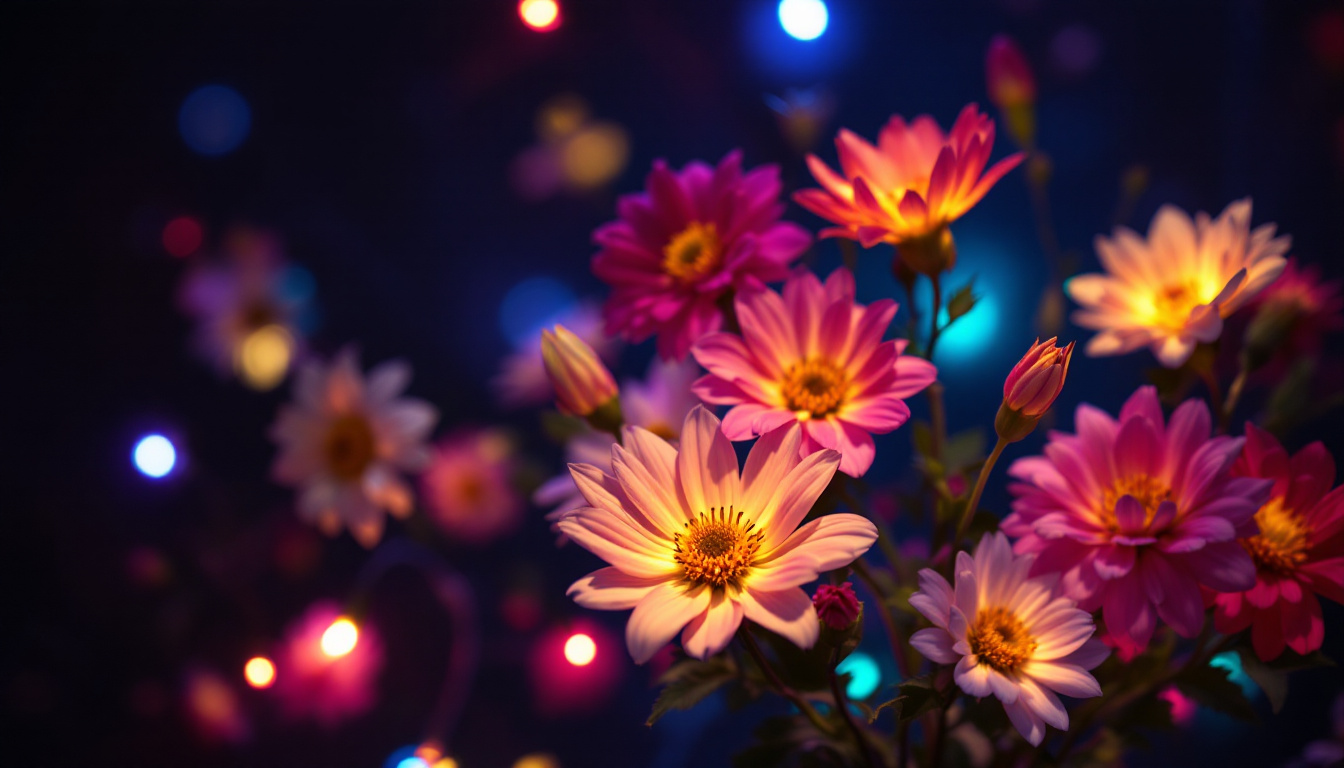 A photograph of a vibrant
