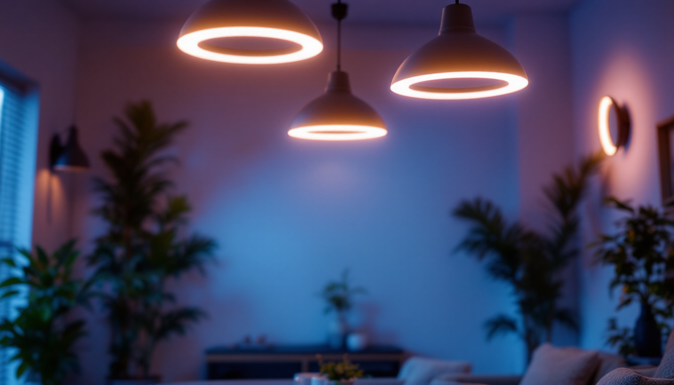 A photograph of a beautifully lit interior space showcasing various halo can lights in action