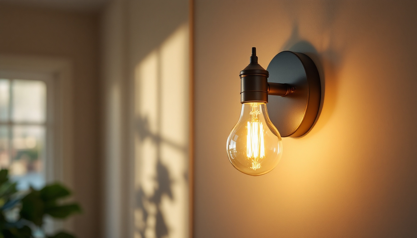 A photograph of a beautifully designed sconce light fixture in a well-lit interior setting