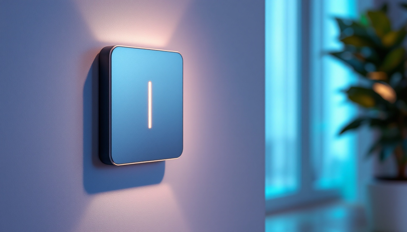 A photograph of a well-designed light motion switch installation in a modern home setting
