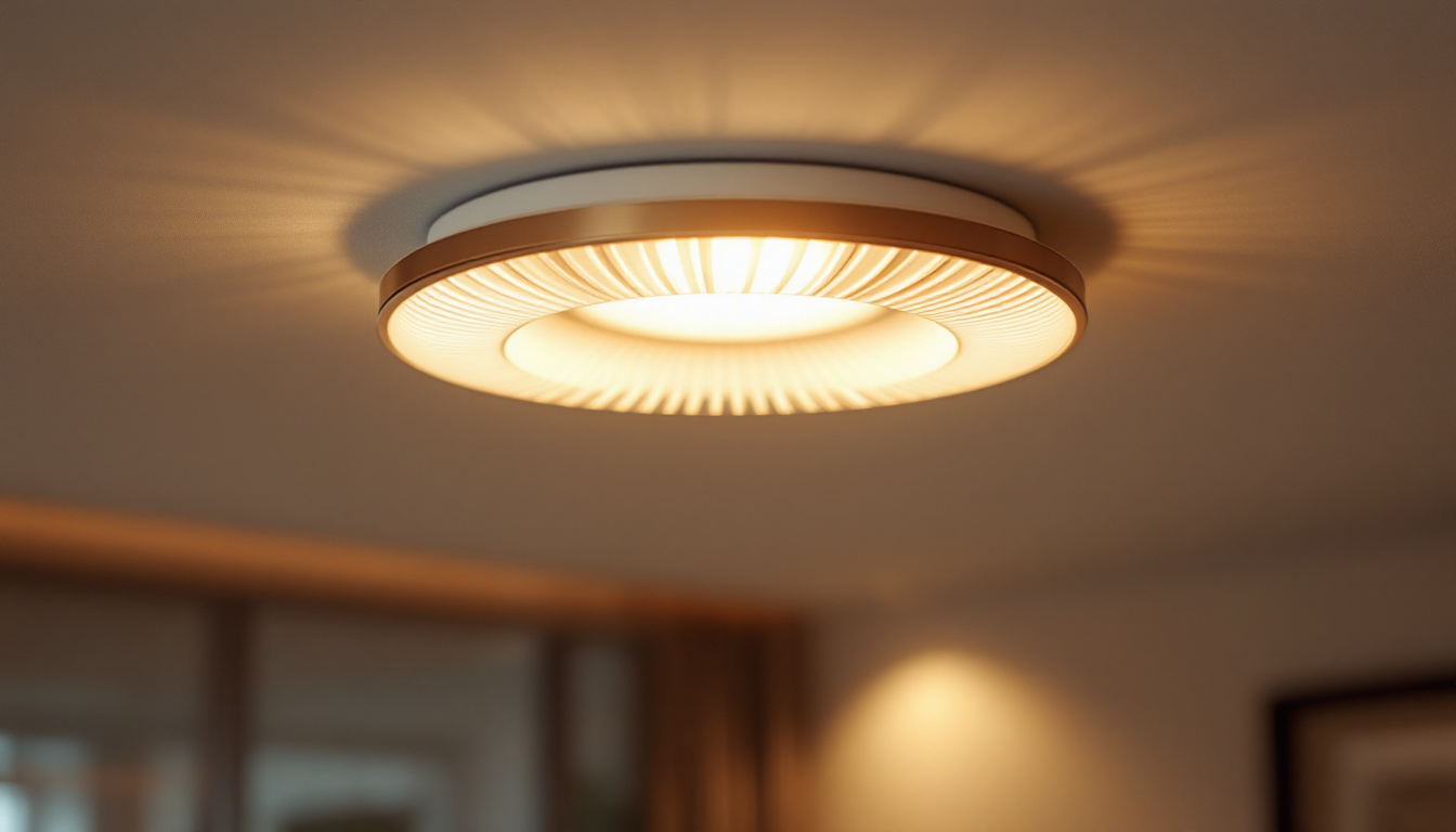 A photograph of a beautifully designed recessed light fixture with a stylish cover