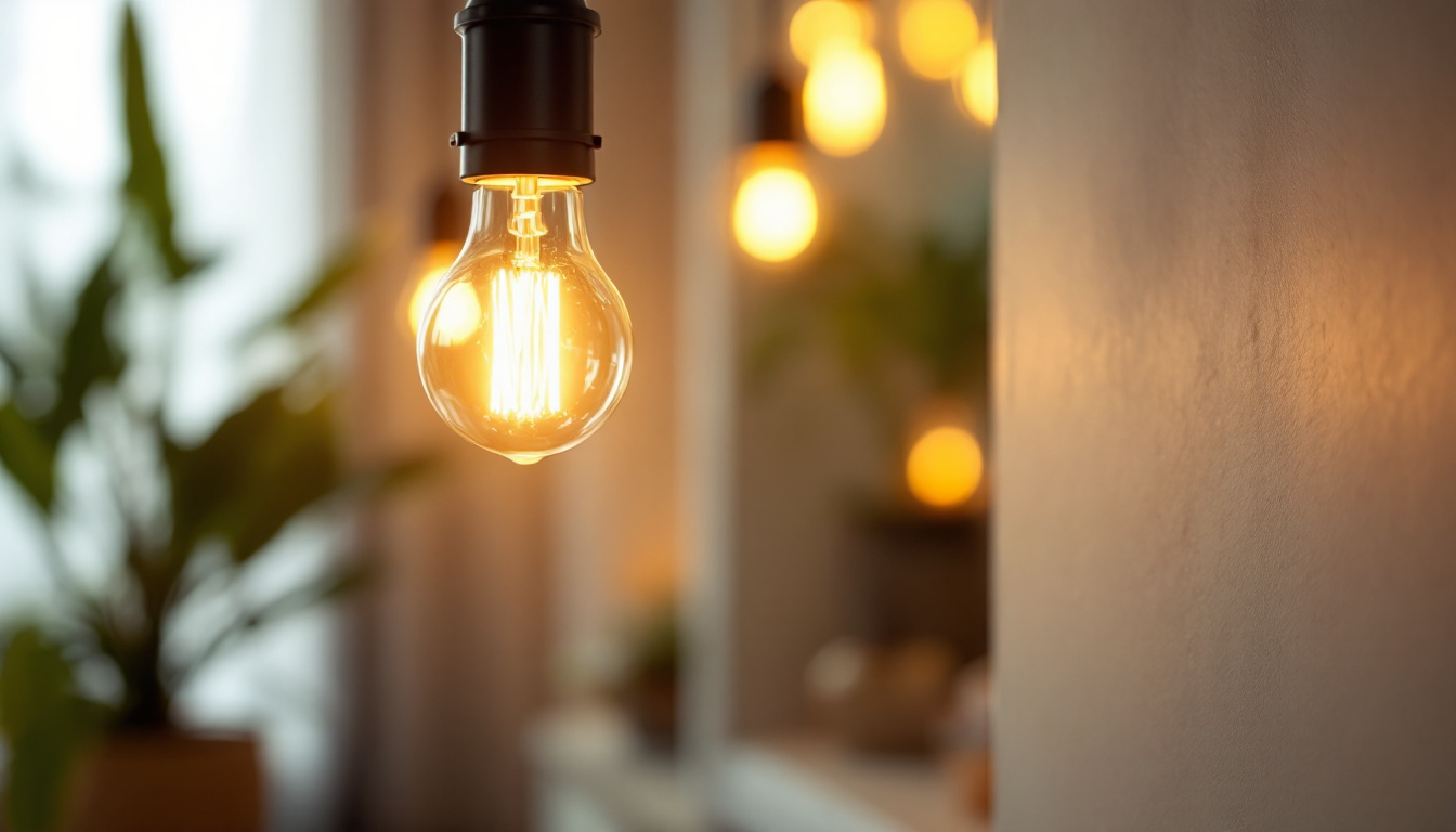 A photograph of a 25 w type b bulb in a stylish