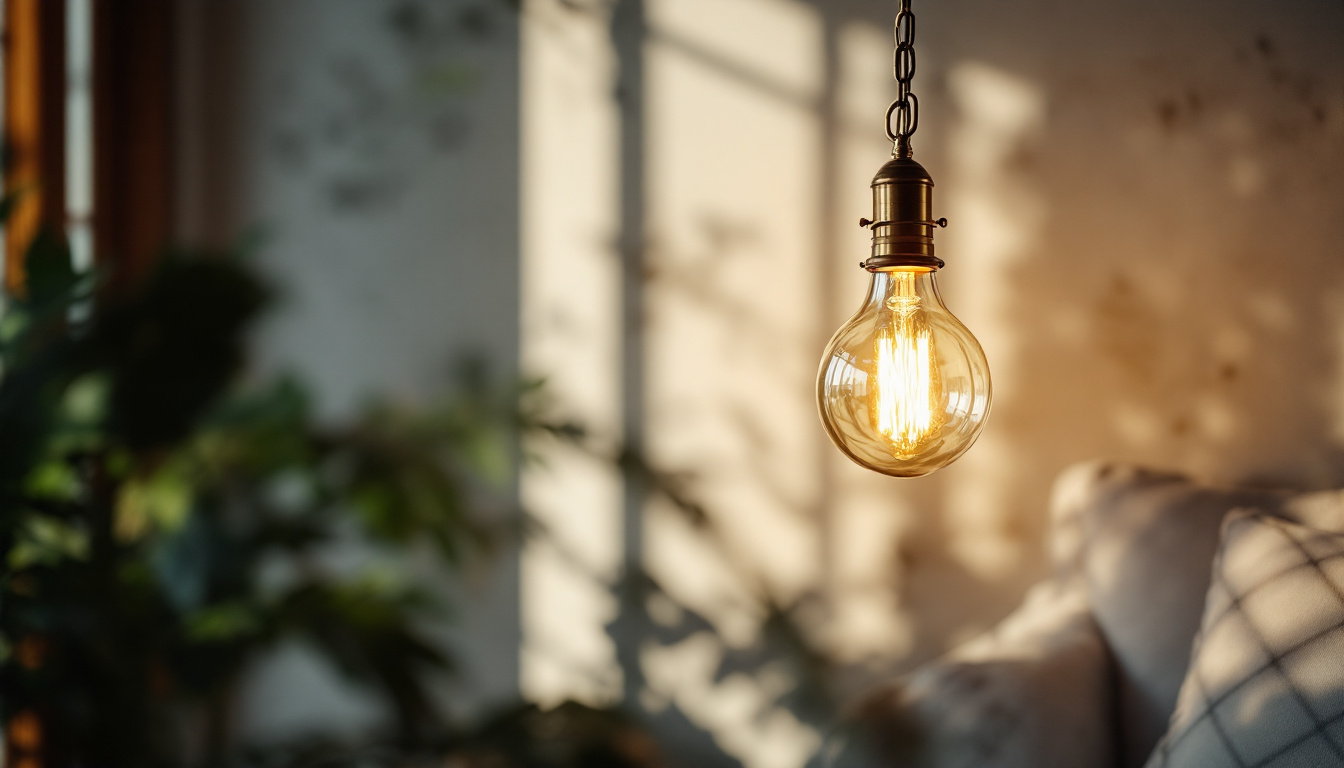 A photograph of a beautifully designed hanging chain light fixture in a stylish interior setting