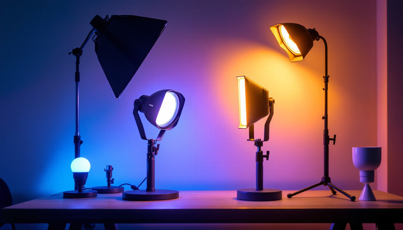 A photograph of a side-by-side comparison of the gardner bender bender and other lighting products