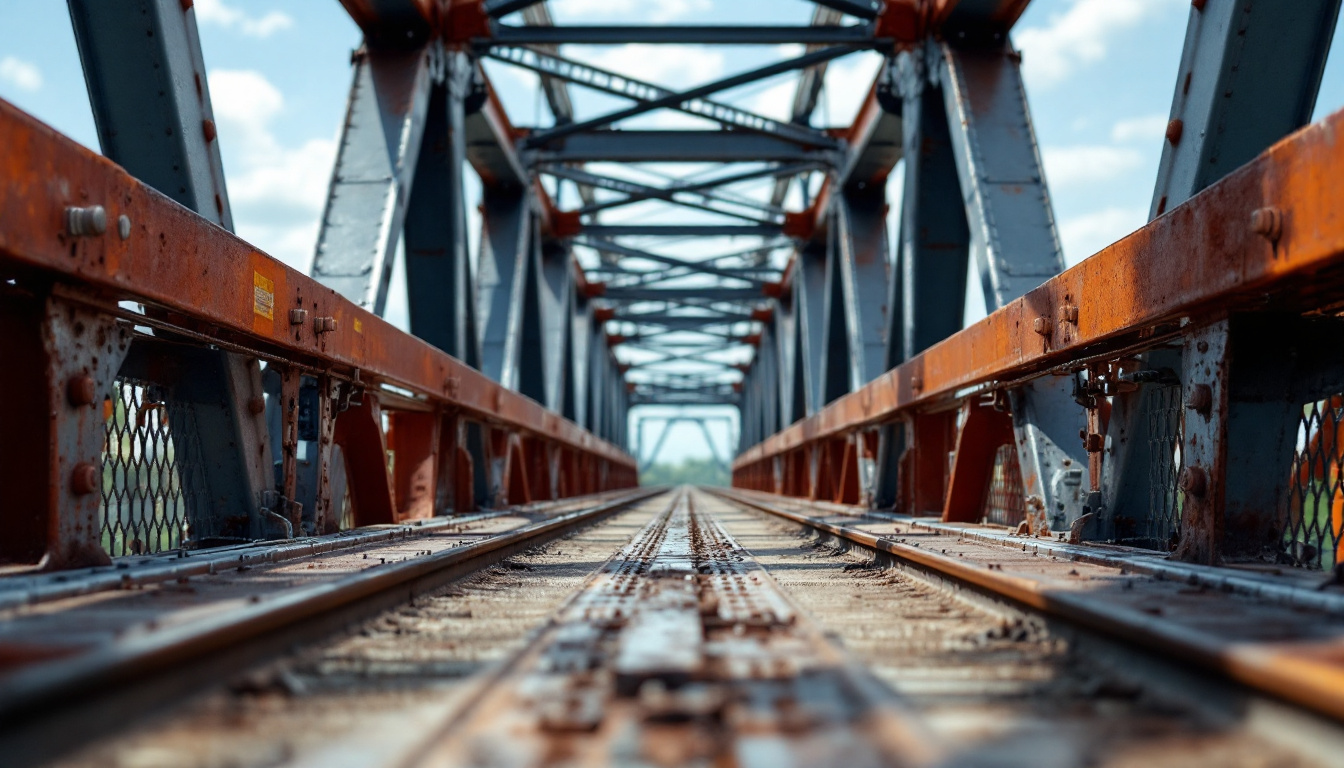 A photograph of a well-maintained metal structure